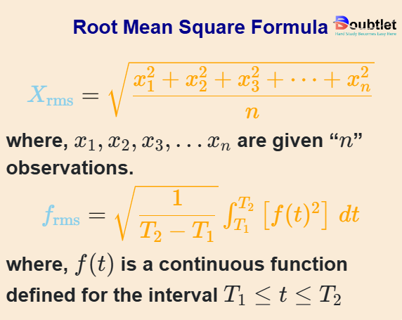 Root-Mean-Square-Formula