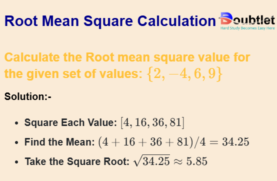 Root-Mean-Square-Calculation