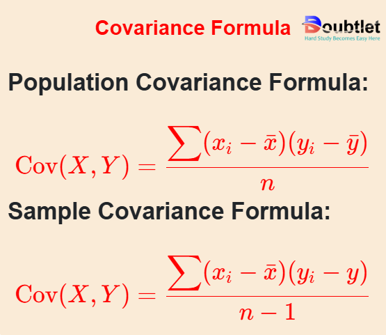 Covariance-Formula