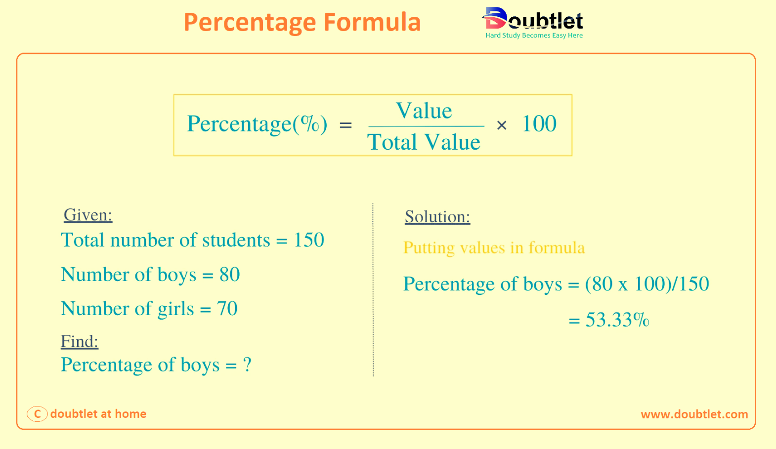 Percentage-Formula