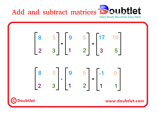 Add-and-subtract-matrices