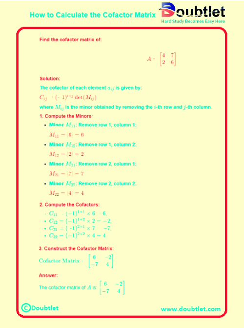 How-to-calculate-the-cofactor-matrix