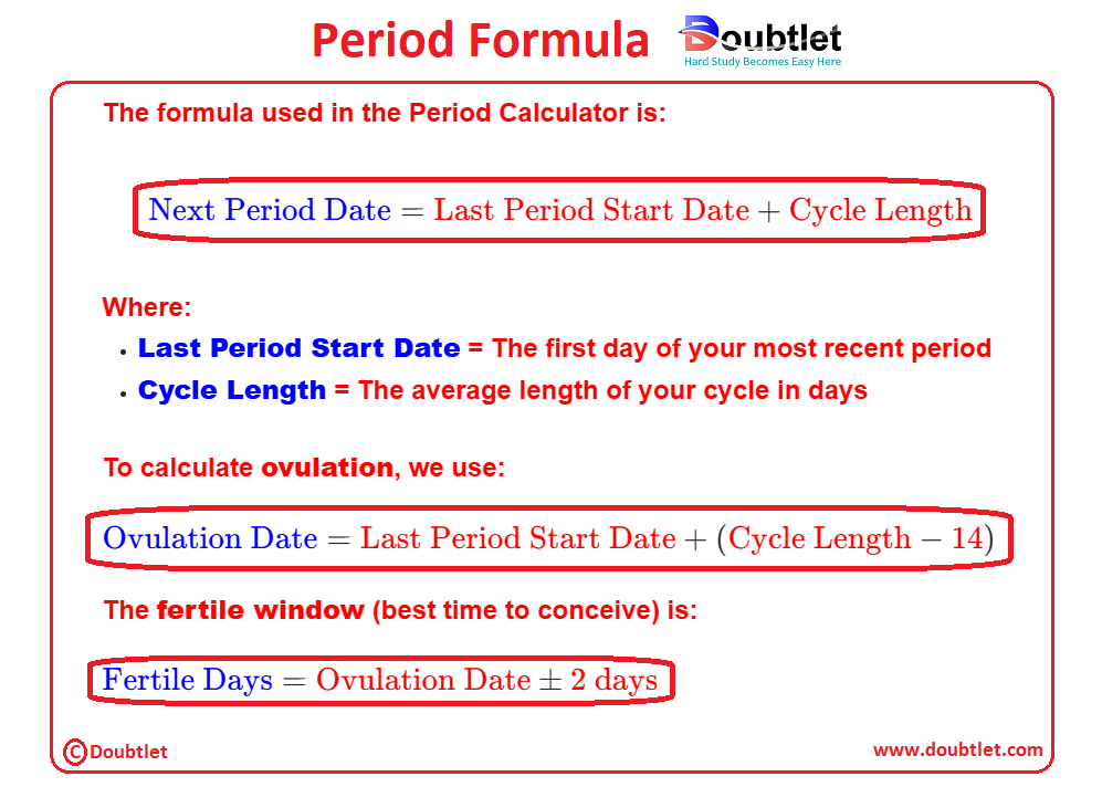 period-formula