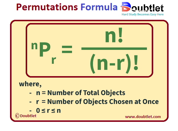 Permutation-Formula